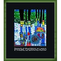 Amazon.co.jp: ポスター フンデルトヴァッサー Imagine tomorrows